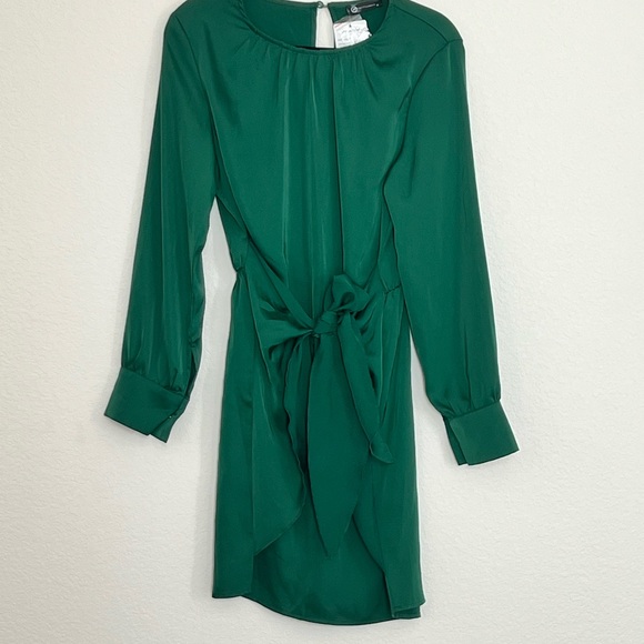 Green Long Sleeve Mini Dress - Picture 13 of 15